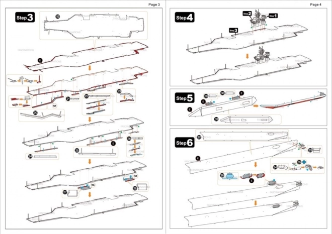 Puzzle 3D navă de război USS Theodore Roosevelt CVN-71