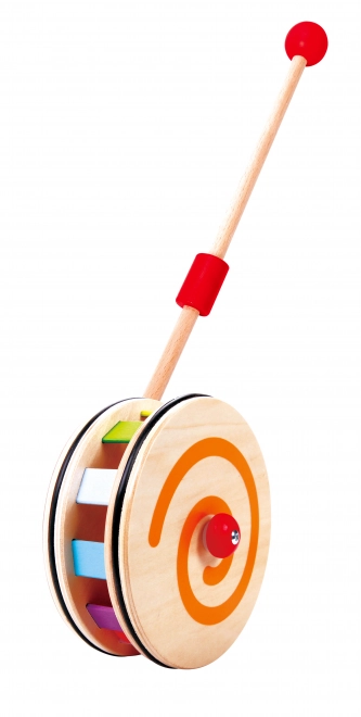 Pusher de lemn curcubeu Classic World