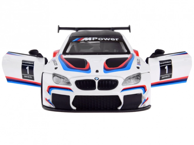 Mașină metalică BMW M6 GT3 sport în miniatură scară 1:32