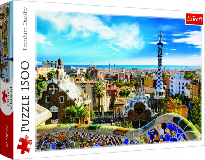 Puzzle 1500 piese Park Guell, Barcelona