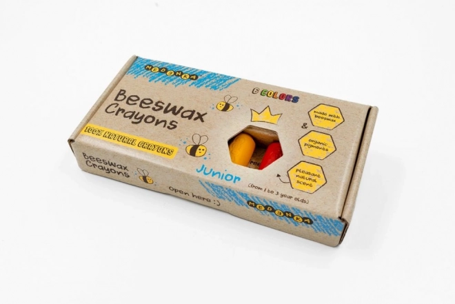 Creioane colorate cerate ecologice Junior 6 buc