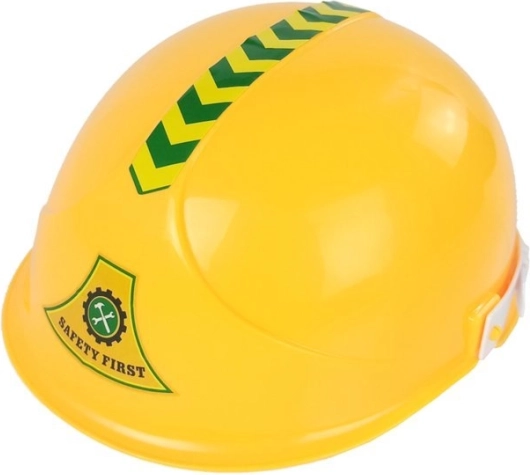 Cască galbenă de construcții în pachet