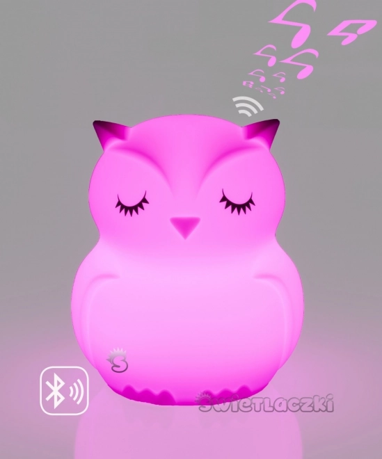 Lampă de noapte din silicon cu difuzor Bluetooth Bufnița HU HU