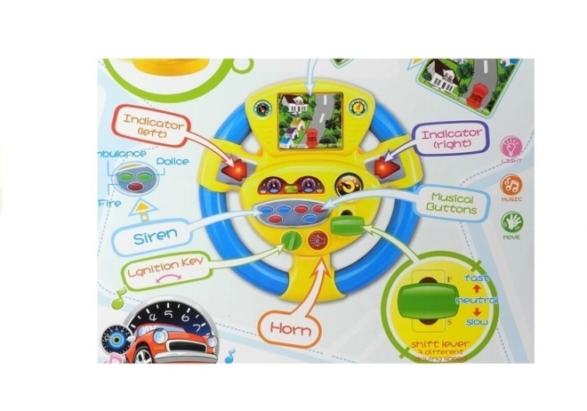 Volan interactiv pentru copii cu sunete
