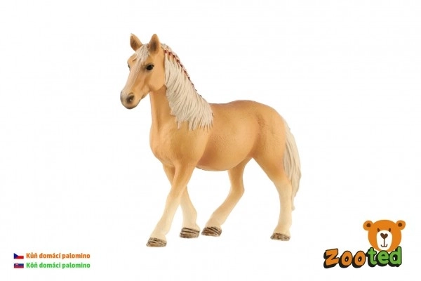 Cal palomino zooted din plastic 13cm în pungă