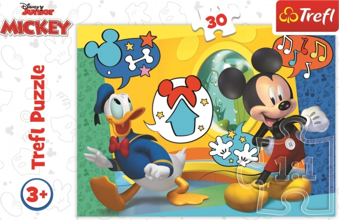 Puzzle Mickey Mouse și Donald Duck 30 piese