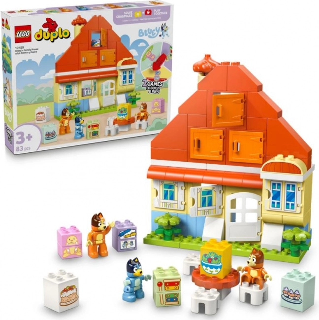Lego duplo Bluey casa de familie cu joc de memorie
