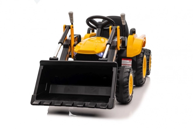 Tractor electric cu lingură galben