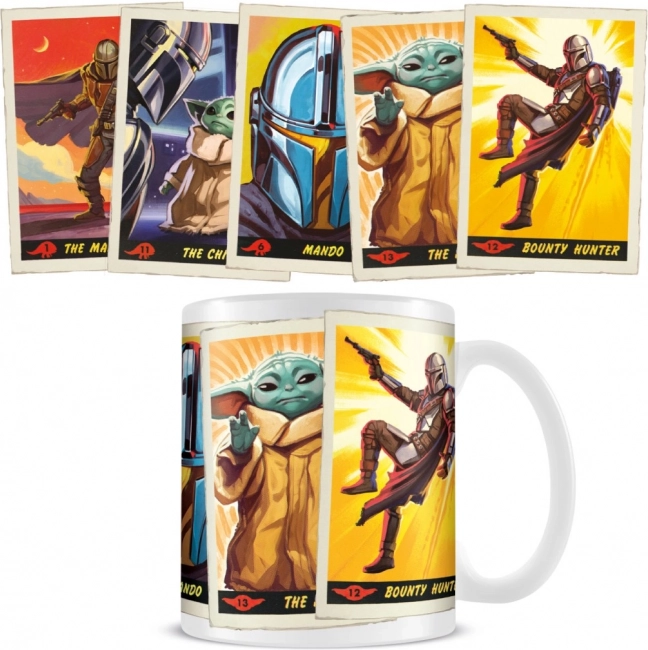 Cană ceramică 315 ml cu motive The Child și Bounty Hunter