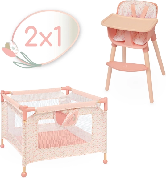 Set de mobilier pentru păpuși 2 în 1 DeCuevas Tulipe
