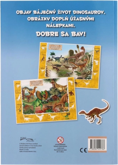 Carte Cu Autocolante Dinozauri 2. Ediție