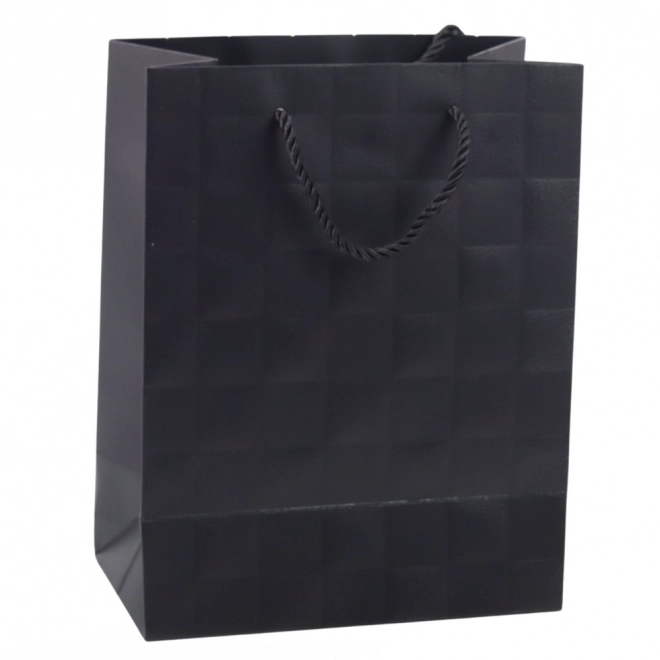 Pungă cadou elegantă cu pătrate embosate