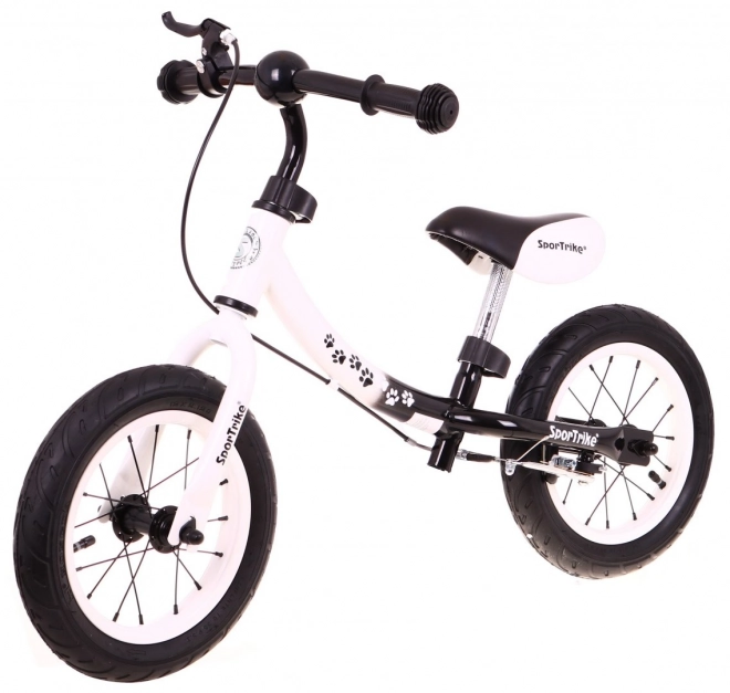 bicicletă fără pedale copii SporTrike Boomerang albă