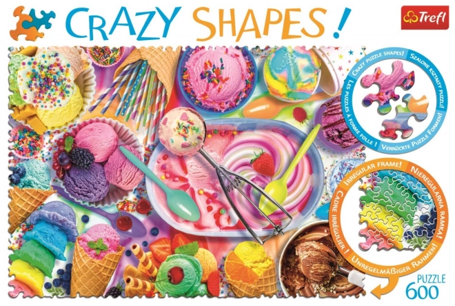 Puzzle 600 piese - Crazy Shapes: Vis Dulce