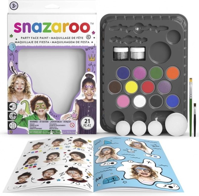 Set mare culori pentru față Snazaroo - Party Pack