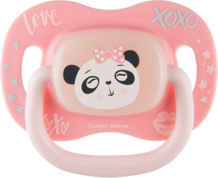 Canpol babies Suzetă din silicon simetrică EXOTIC ANIMALS 0-6m 1 buc panda