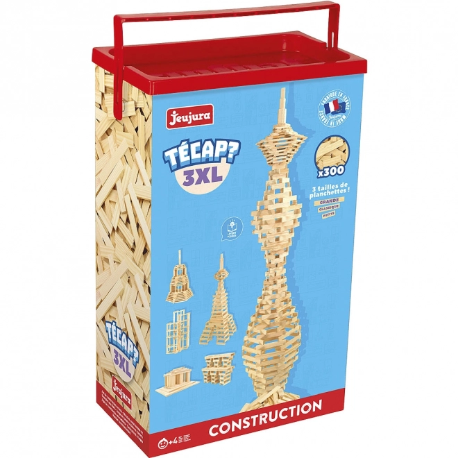 Jeujura Set de Construcție din Lemn Técap 3XL 300 piese