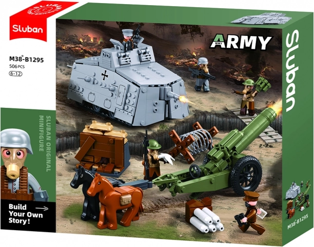 Set de construcție Tanc Sluban Army din Primul Război Mondial