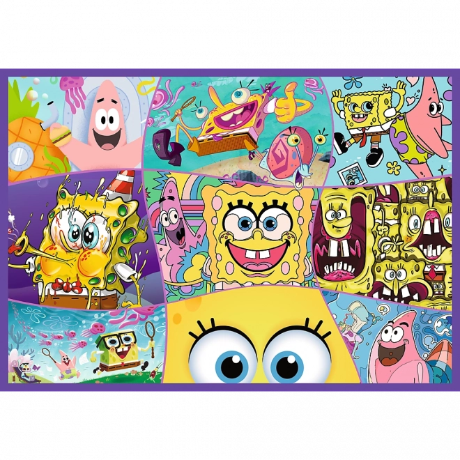 Puzzle 4x250 Lumea nebună a lui Sponge Bob