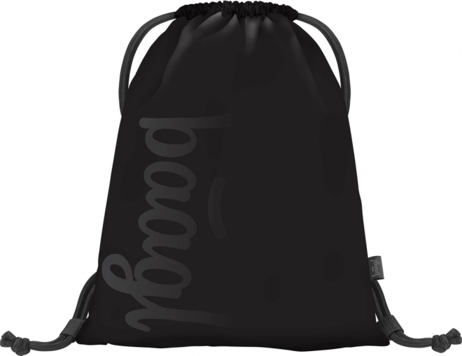 baagl set cu trei produse negre: rucsac, penar și sac