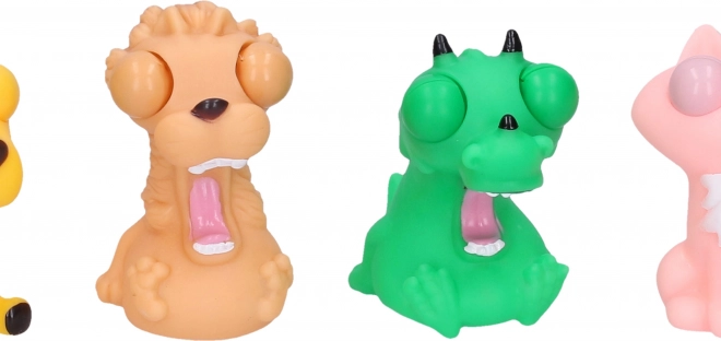 Animale de jucărie de stoarcere cu ochi bulbucați 8 cm