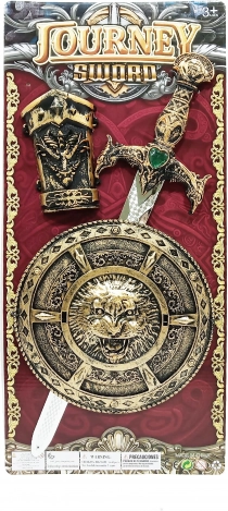 Set de sabie și scut bronz 47 cm