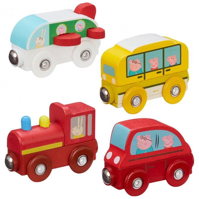 Vehicul din lemn Mini Peppa Pig Tm Toys