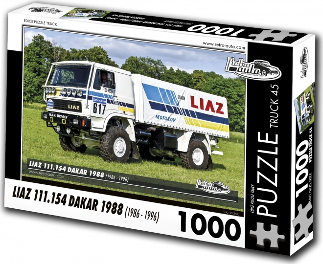 Puzzle Retro-Auta Truck Liaz Dakar 1988 1000 de piese