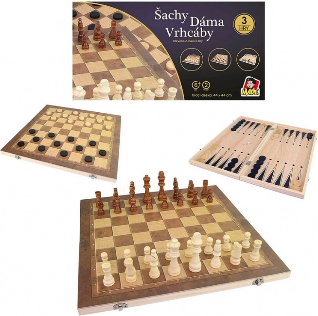 Set de șah cu tablă de 44 x 44 cm