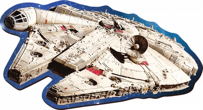 Puzzle din lemn 160 piese Star Wars Șoimul Millennium