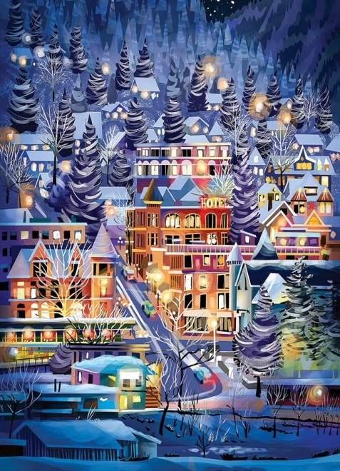 Puzzle Orașul Schiorilor 500 de piese
