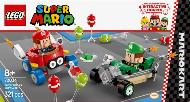 Klocki Lego Super Mario - Mario Kart: Baby Mario vs Baby Luigi