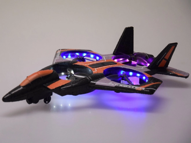 Dron amuzant cu telecomandă și iluminare LED
