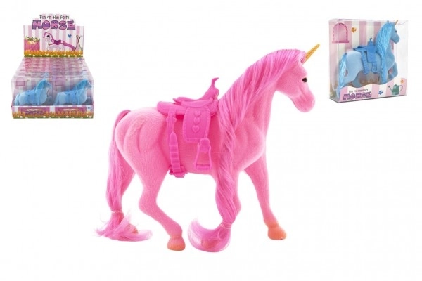 Unicorn cu șa și flișcă 21cm