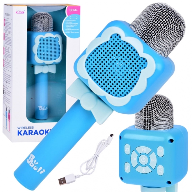 Microfon wireless pentru copii Karaoke Bluetooth – Roz