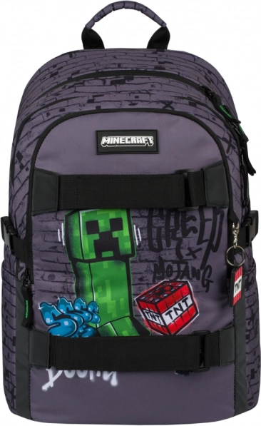 Set 3 Skate Baagl Minecraft TNT: Rucsac, Penal, Sac