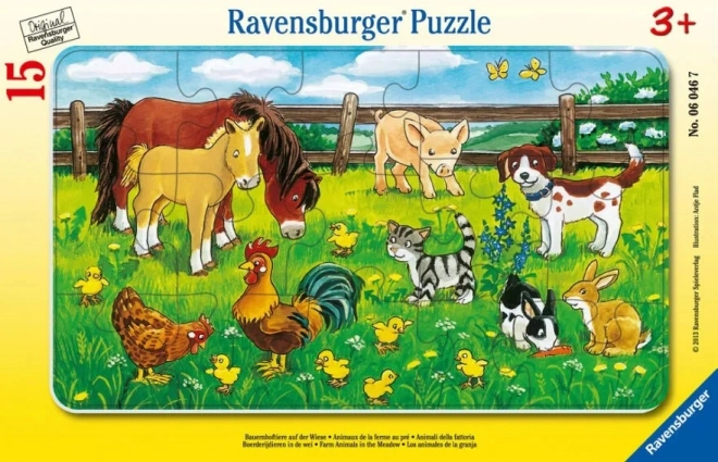 Puzzle animale domestice 15 piese