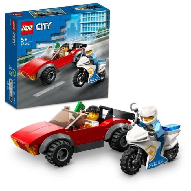 Motocicleta Poliției Lego City - Urmărirea Mașinii