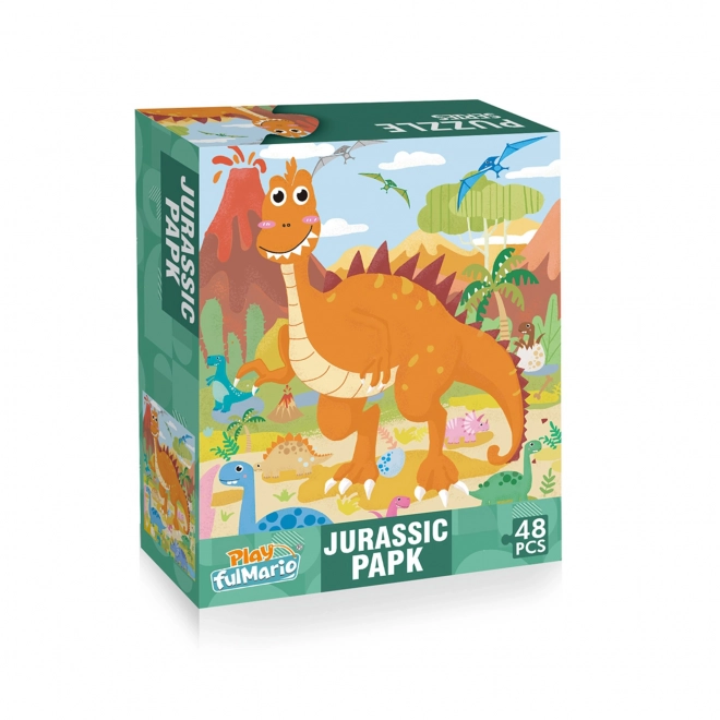 Puzzle dinozauri 48 piese