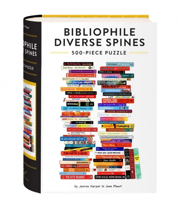 Puzzle literar Bibliophile Diverse Spines 500 piese