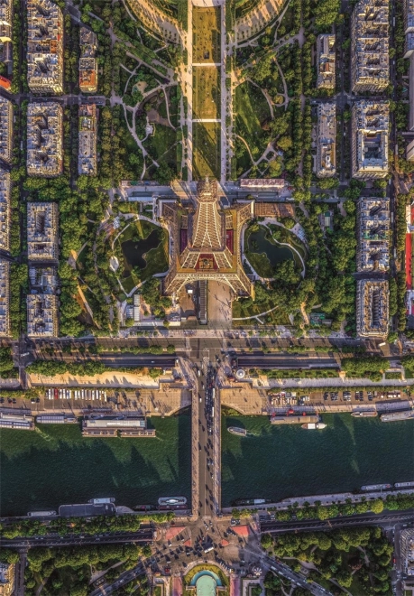 Puzzle 1500 piese zburând peste Paris