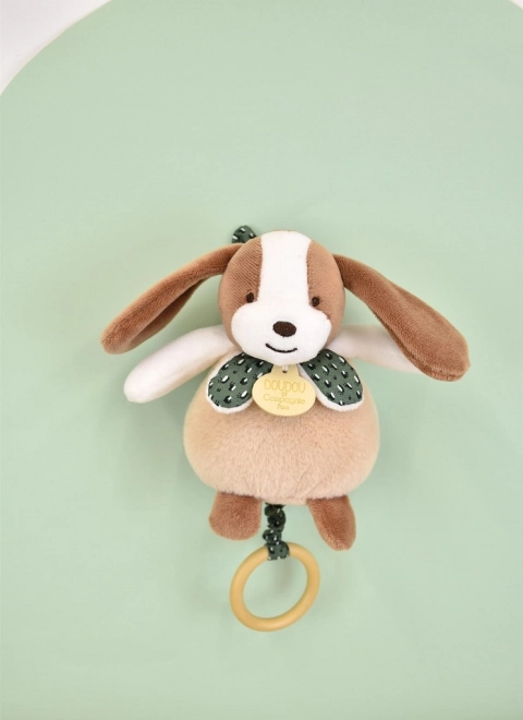 Câine de pluș muzical de la Doudou