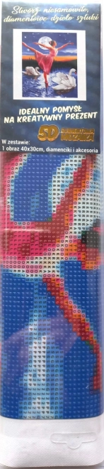 Pictură diamant Balet cu lebede 30x40cm