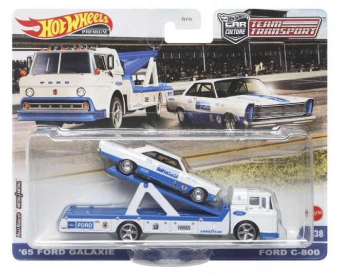 Tir și mașinuță de curse Hot Wheels