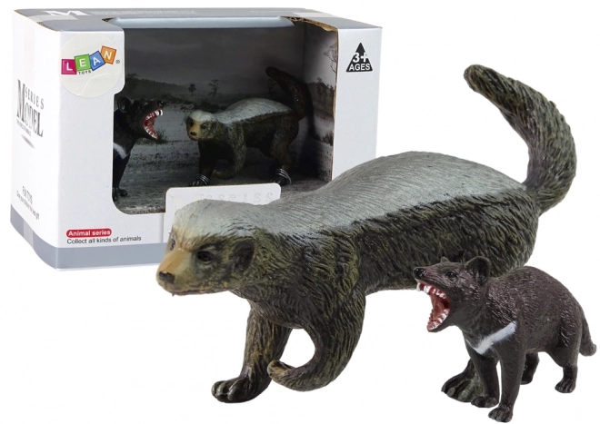 Set figurine animale ratel și diavol tasmanian