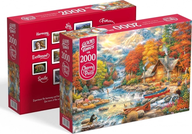 Puzzle Cherry Pazzi Comori în Natură 2000 Piese