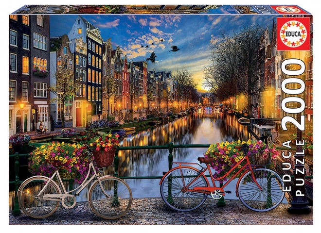 Puzzle romantic Amsterdam 2000 de piese