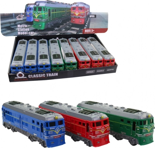 Locomotivă din plastic pentru copii 18 cm