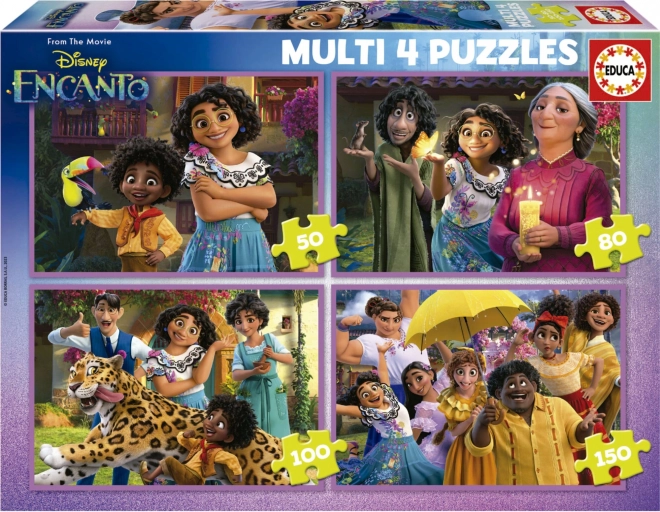 Puzzle EDUCA Encanto 4 in 1 cu piese progresive