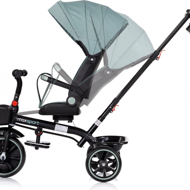 Tricicletă cu copertină 2în1 Chipolino Max Sport Basil